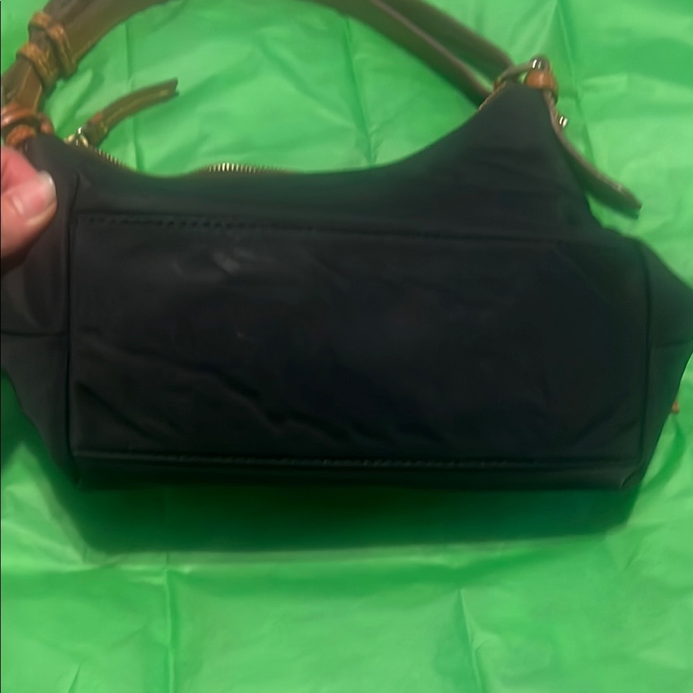 Dooney & Bourke Black and Brown Shoulder Bag - Picture 8 of 9